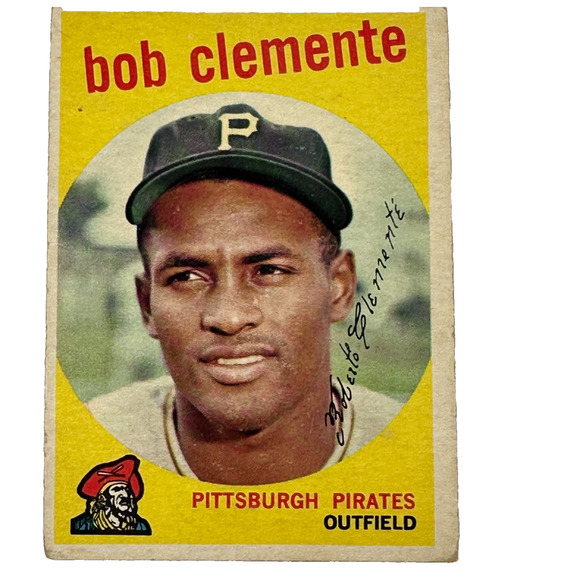 1959 Topps Bob Clemente #478 Pittsburgh Pirates Vintage Baseball Card - Picture 1 of 5